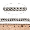 Tarnish Resistant Men's Jewelry Making 201 Stainless Steel Curb Chains CHS-A003B-2.5mm-4