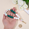 1Pc Silicone & Wood Pendant Decorations HJEW-BM0001-61F-3