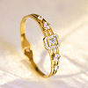 304 Stainless Steel Micro Pave Clear Cubic Zirconia Bangles FS-WG9EFEF-01-1