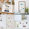 8 Sheets 8 Styles PVC Waterproof Wall Stickers DIY-WH0345-198-6