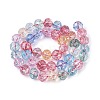 Crackle Transparent Glass Beads Strands GLAA-N063-10mm-01-3