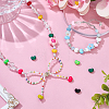 20Pcs 10 Colors Brass Enamel Beads KK-PH0014-85-4