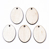 Unfinished Natural Poplar Wood Pendants LS-WOOD-S045-111-1