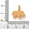 304 Stainless Steel Micro Pave Cubic Zirconia Charms CU-CBA703A-03G-04-3