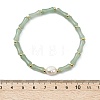 Bamboo Natural Green Aventurine Beaded Stretch Bracelets for Women BJEW-JB13702-4