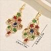 Bohemian Brass Leverback Earrings TC5386-3-1