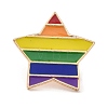 Pride Rainbow Theme Enamel Pins JEWB-G031-01P-1