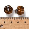 Natural Mixed Gemstone Pumpkin Charms G-K338-27P-4