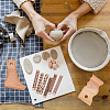 2Pcs 2 Styles Wood Pottery Foot Shaper Tools TOOL-UN0001-80-5