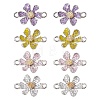 8Pcs 4 Colors Alloy Enamel Connector Charms FIND-YW0003-74-1