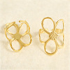 304 Stainless Steel Cuff Open Rings for Women QR2883-2-2