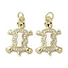 Brass Micro Pave Cubic Zirconia Pendants KK-G485-16G-1