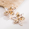 Alloy Enamel Stud Earrings for Women WG8E049-01-1