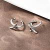 Starfish 316 Stainless Steel Non- Piercing Cartilage Earrings AJEW-C044-11AS-3
