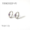 Elegant Stainless Steel Hoop Earrings QA3505-8-1