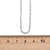 Non-Tarnish 304 Stainless Steel Cable Chain for Necklace STAS-E052-61P-55cm-3