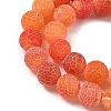 Natural Weathered Agate Beads Strands G-P414-A05-5
