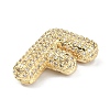 Rack Plating Brass Micro Pave Cubic Zirconia Pendants KK-Q790-01F-G-2