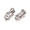 Tarnish Resistant 304 Stainless Steel Clip-On Earrings Findings X-STAS-Q185-01-3