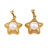 ABS Plastic Imitation Pearl Pendants STAS-P438-33G-1