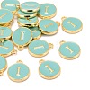 Golden Plated Alloy Enamel Charms X-ENAM-S118-05I-4