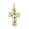 Brass Split Big Pendants KK-CBACA9B-09G-1