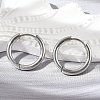 Tarnish Resistant 201 Stainless Steel Huggie Hoop Earrings Findings STAS-F149-33P-B-1