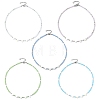 Natural Freshwater Shell & Glass Beaded Necklaces for Women NJEW-JN06082-2