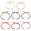 8Pcs Polyester Braided Round Cord Slider Bracelet Making MAK-TA0001-39A-3