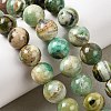 Natural Green Line Jasper  Beads Strands G-L639-A01-12mm-1