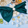 16Pcs Flower Alloy Enamel Napkin Rings AJEW-DC0003-87-4