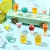 45Pcs 9 Styles Wine Transparent Resin Cabochons CRES-CJZ0009-02-5