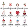 Christmas Theme Pendant Jewelry Making Finding Kit FIND-YW0007-38-4