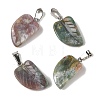 Natural Indian Agate Pendants G-B127-01P-04-2