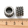 316 Surgical Stainless Steel Large Hole Beads STAS-Q326-09AS-03-2