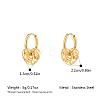 304 Stainless Steel Hoop Dangle Earrings for Women AF5026-6-2