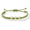 Handmade Daisy Glass Seed Bead Woven Flower Braided Bracelets CR2331-9-1