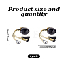 1 Pair Flower Zinc Alloy Clear Cubic Zirconia Stud Earrings EJEW-LP0007-094B-2