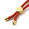 Half Finished Twisted Milan Rope Slider Bracelets FIND-G032-01G-23-4
