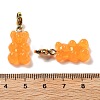 Bear Resin Pendant Decorations STAS-M092-01G-08-3