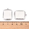 304 Stainless Steel Pendant Cabochon Settings STAS-T067-15P-3