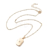 Clear Cubic Zirconia Locket Necklaces LS-NJEW-A036-01B-2