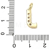 Brass Micro Pave Clear Cubic Zirconia Pendants KK-I476-01G-J-3