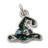 Halloween Sequins Brass Enamel Pendants LS-KK-A203-02P-1