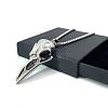 Nordic Viking Raven Skull Stainless Steel Men's Gothic Pendant Necklaces FQ2781-1