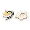 Alloy Enamel Pendants ENAM-T025-01G-07-2