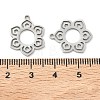 Hollow 201 Stainless Steel Pendants STAS-F337-10B-P-3