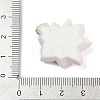 Opaque Resin Flowers Cabochons RESI-R463-02B-3