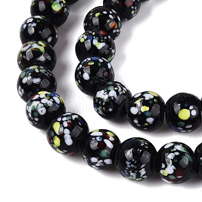 Handmade Lampwork Beads Strands LAMP-N037-07C-1