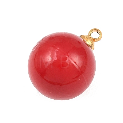 304 Stainless Steel Resin Pendants STAS-K322-10C-02-1